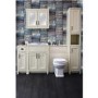 White Traditional Bathroom Mirror Cabinet - W700mm