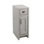 Grey Traditional Free Standing Bathroom Cabinet - W300 x H880mm