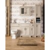 Grey Traditional Free Standing Bathroom Cabinet - W300 x H880mm