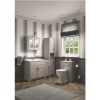 Grey Traditional Free Standing Bathroom Cabinet - W300 x H880mm