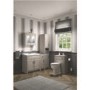 Grey Traditional Free Standing Tall Bathroom Storage Cabinet - H1900mm