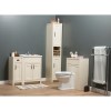 White Traditional Bathroom Vanity Unit &amp; Basin - 570mm Wide
