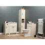 White Traditional Bathroom Vanity Unit & Basin - 570mm Wide