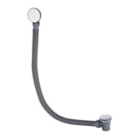 GRADE A2 - Chrome Easy Clean Click Clack Bath Waste with Overflow - Arissa GRADE A2 - Chrome Easy Clean Click Clack Bath Waste with Overflow - Arissa