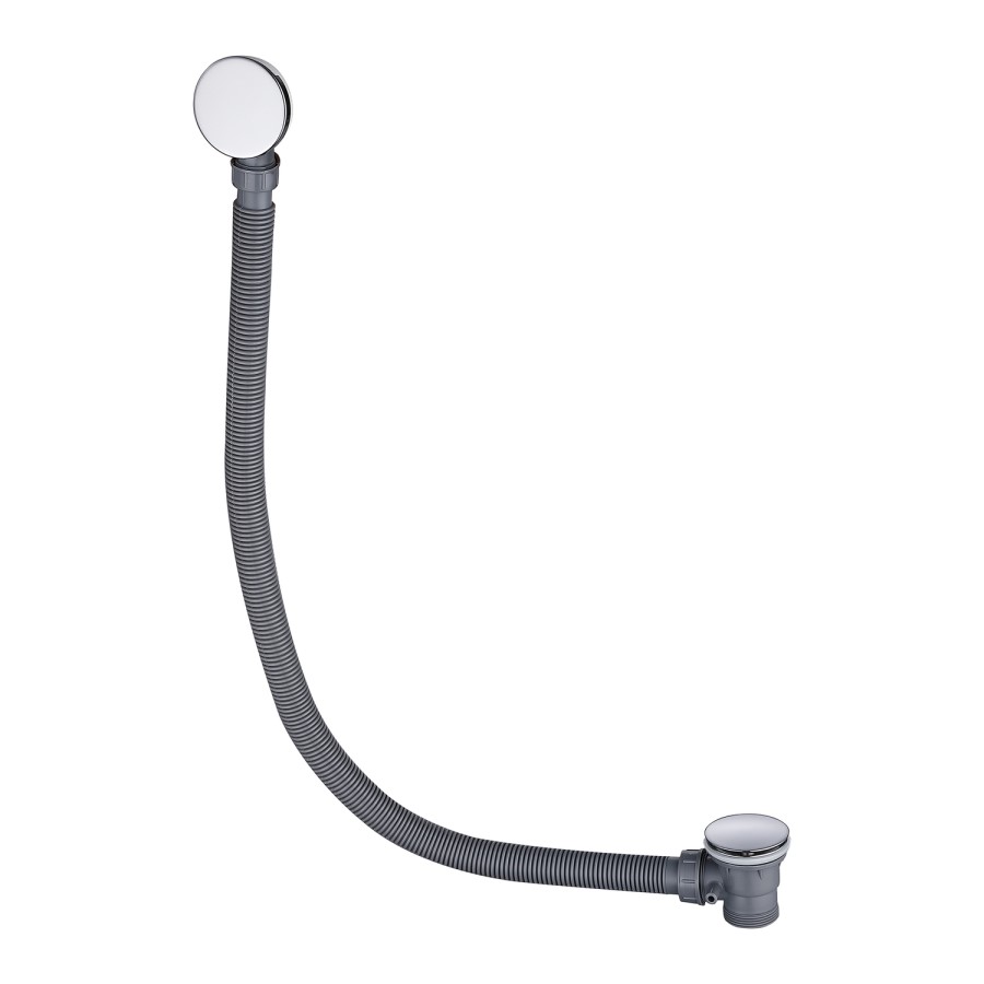 GRADE A2 - Chrome Easy Clean Click Clack Bath Waste with Overflow - Arissa