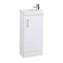 400mm White Cloakroom Vanity Unit & Basin