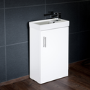 400mm White Cloakroom Vanity Unit & Basin