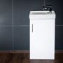 400mm White Cloakroom Vanity Unit & Basin