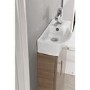 Oak Cloakroom Vanity Unit & Basin - W400 x H885mm