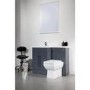 Anthracite Left Hand Bathroom Vanity Unit Furniture Suite - W1090mm - Includes Mid Edge Basin Only