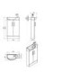 White Double Door Bathroom Vanity Unit & Basin - W505 x H885mm