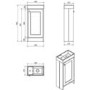 White Cloakroom Vanity Unit & Basin - W400 x H860mm