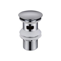 ONLY OPENED - Chrome Click Clack Slotted Basin Waste - Better Bathrooms ONLY OPENED - Chrome Click Clack Slotted Basin Waste - Better Bathrooms