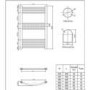 Ellie Chrome Heated Towel Rail - 500 x 800mm