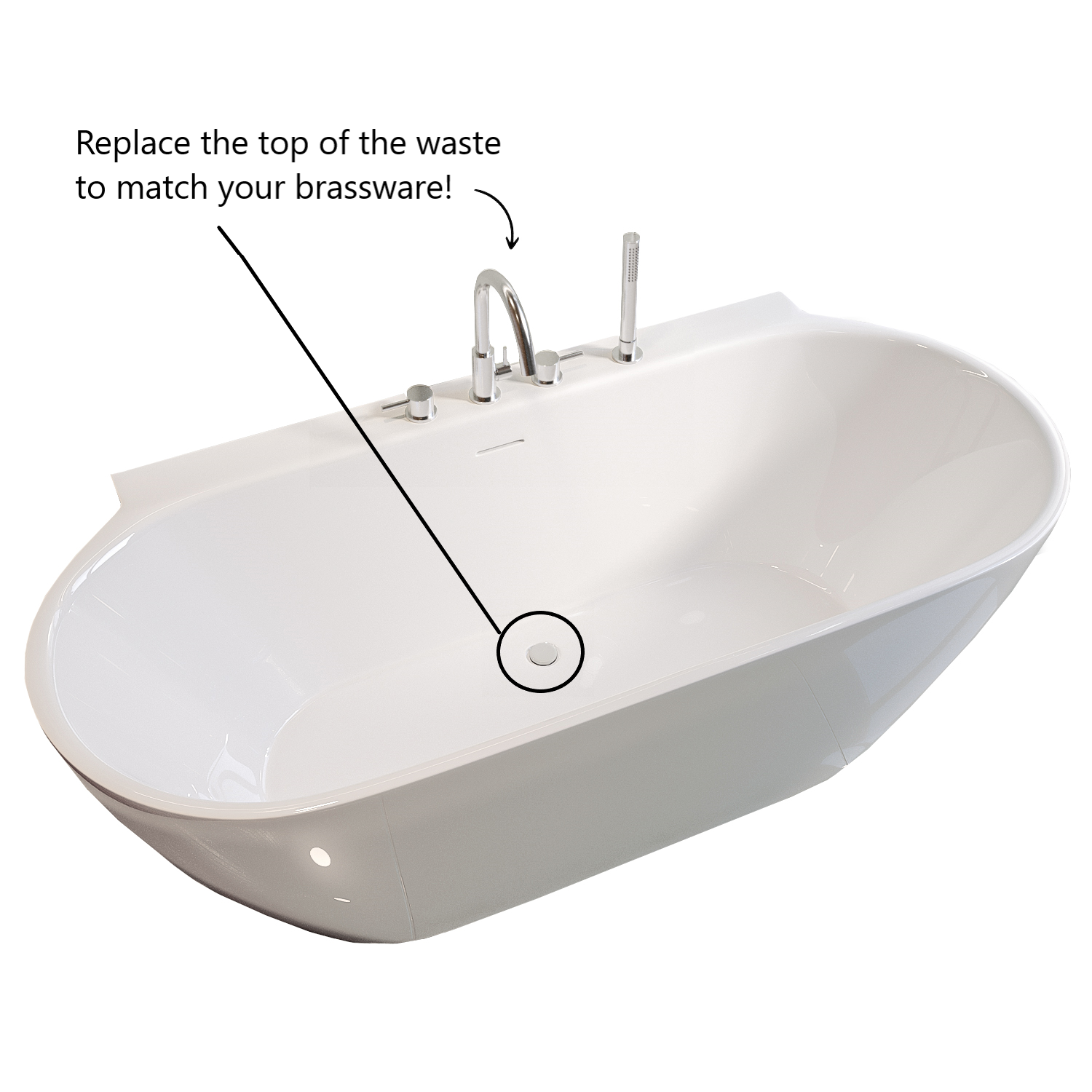 Chrome Bath Waste Cover Upgrade Better Bathrooms
