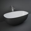 Black Freestanding Double Ended Bath 1400 x 700mm - RAK Ceramics