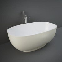 Greige Freestanding Double Ended Bath 1400 x 700mm - RAK Ceramics Greige Freestanding Double Ended Bath 1400 x 700mm - RAK Ceramics