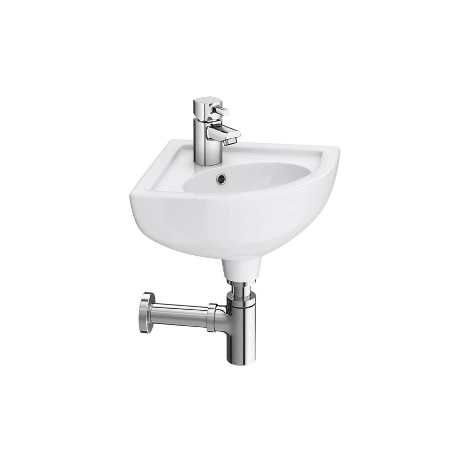 Rak Ceramics Corner Cloakroom Wall Hung Basin 440mm