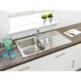 Refurbished Taylor & Moore Como Single Bowl Reversible Drainer Stainless Steel Sink