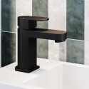 A1/COMOMBCBM ONLY OPENED - Matt Black Cloakroom Basin Mixer Tap - Como