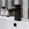 A2/COMOMBMBM GRADE A2 - Black Mono Basin Mixer Tap - Como