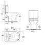 Close Coupled Toilet with Soft Close Seat - RAK Compact