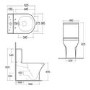 Rak Compact Deluxe Comfort Height Back to Wall Toilet with Seat
