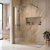 900mm Gunmetal Grey Shower Screen for Wet Room & Walk In Shower – Corvus