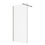 1000mm Brushed Nickel Shower Screen for Wet Room & Walk In Shower – Corvus
