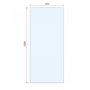 900mm Brushed Nickel Shower Screen for Wet Room & Walk In Shower - Corvus