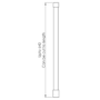900mm Brushed Nickel Shower Screen for Wet Room & Walk In Shower - Corvus
