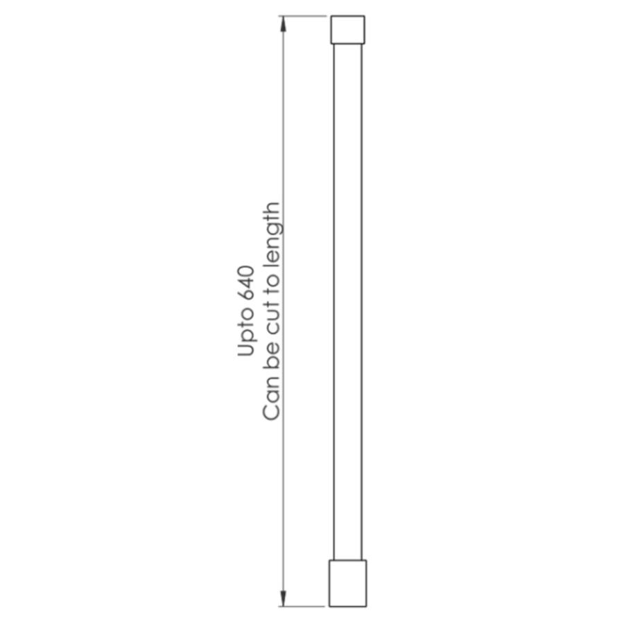 900mm Brushed Nickel Shower Screen for Wet Room & Walk In Shower - Corvus