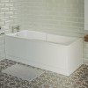 Single Ended Wide End Shower Bath 1500 x 750mm - Cotswold