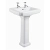 Taylor &amp; Moore Traditional Pedestal Sink - 2 Tap Holes