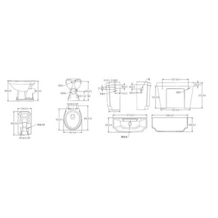 Taylor & Moore Traditional High Level Cistern and Pan