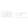 1.5 Bowl Inset White Ceramic Kitchen Sink with Reversible Drainer - Rangemaster Rustic