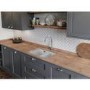 ONLY OPENED - Rangemaster Rustiqe 1.5 Bowl Undermount White Ceramic Kitchen Sink