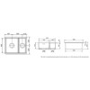 1.5 Bowl Undermount White Ceramic Kitchen Sink - Rangemaster Rustiqe