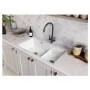 ONLY OPENED - Rangemaster Rustique Double Bowl Inset / Undermount White Ceramic Kitchen Sink