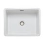 Rangemaster Rustique Single Bowl Undermount and Inset White Ceramic Kitchen Sink
