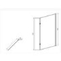 Walk In Shower Screen 800  - 8mm Glass