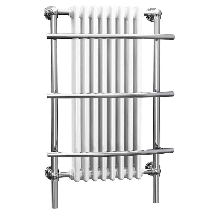 GRADE A2 - Taylor & Moore White Traditional Wall Mountedl Radiator - 630 x 1000mm
