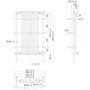 GRADE A2 - Taylor & Moore White Traditional Wall Mountedl Radiator - 630 x 1000mm