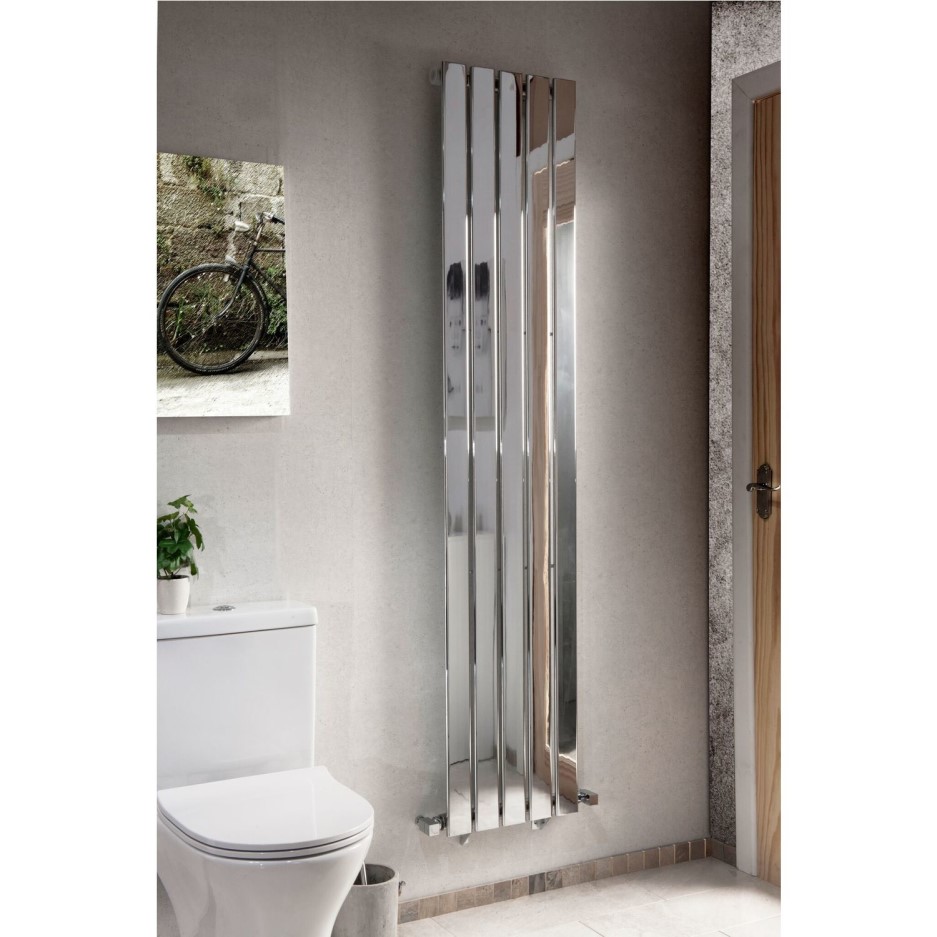 Vertical Panel Mirror Radiator 1800 x 376mm Better Bathrooms