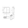 Black Free Standing Bathroom Right Hand Vanity Unit & Basin - W800mm