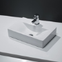 Rectangular Countertop Sink - 1 Tap Hole
