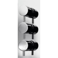 Triple Round Concealed Shower Valve