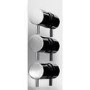Triple Round Concealed Shower Valve