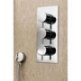 Triple Round Concealed Shower Valve