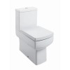 Square Close Coupled Toilet with Soft Close Seat - Delta